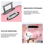 Personalisierte Elastische Kofferschutzhülle mit Cartoon-Charakter für 18-32 Zoll Koffer Reisezubehör Geburtstagsgeschenk für Jungen und Mädchen