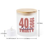 Tarro de vela de cumpleaños personalizado con nombre Vela LED y tapa de madera Cumpleaños Aniversario Regalo para Familia Amigos