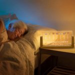Personalised We Love You Birth Flower Rectanglar Acrylic LED Night Light with Wooden Base and 1-12 Names Mother's Day Gift for Mom Grandma