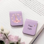 Personalisierte niedlichen Peter Rabbit Kranz magnetische Leder Lesezeichen Clip mit Namen glückliche Ostern Geburtstag Geschenk für Buchliebhaber Bücherwürmer