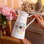 Personalized My Favorite People Call Me Nana Flowers Ceramic Vase with 1-12 Names Mother's Day Birthday Gift for Grandma Mom