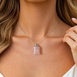 Personalizada Mini Cristal Urna Collar para Mascota Cenizas Humanos con Nombre Grabado Cremación Joyería Memorial Simpatía Regalo para Mujeres