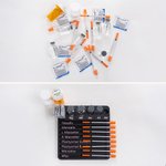 Personalisierte Markierung Multi-Nut Spritze Veranstalter Tray Portable Partitioned Vial Holder Weihnachtsgeschenk für Ärzte Kosmetiker