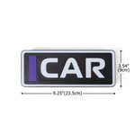 Placa personalizada con nombre, estilo carreras, con texto y 7 colores de iluminación LED ajustables Decoración del hogar Regalo de cumpleaños para entusiastas de las carreras