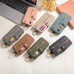Etui de téléphone à rabat en cuir avec porte carte RFID bloquant le nom Cadeau d'anniversaire de la fête des mères pour les femmes