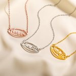 Personalised Football Sports Pendant Necklace with Name Dainty Jewellery Birthday Anniversary Gift for Women Football Players Lovers