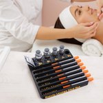 Personalisierte Markierung Multi-Nut Spritze Veranstalter Tray Portable Partitioned Vial Holder Weihnachtsgeschenk für Ärzte Kosmetiker