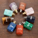 Personalizada Mini Cristal Urna Collar para Mascota Cenizas Humanos con Nombre Grabado Cremación Joyería Memorial Simpatía Regalo para Mujeres