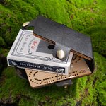 Personalised Portable Engraved Name Cribbage Board with Metal Pegs Camping Outdoor Activities Birthday Gift for Cribbage Lovers