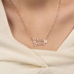 Personalized Paw Print 2 Names Necklace Pet Mom Jewelry Birthday Pet Loss Memorial Gift for Pet Owners Lovers