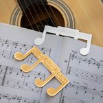 Marque-page Classique Personnalisé avec Nom Signet en Forme de Note Musicale Cadeau d'Anniversaire pour Amateur de Lecture Musicien