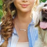 Personalized Paw Print 2 Names Necklace Pet Mom Jewelry Birthday Pet Loss Memorial Gift for Pet Owners Lovers