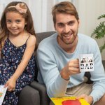 Personalised Love Dad Photo Collage 11 oz 15 oz White Ceramic Coffee Mug with 1-6 Names Birthday Father's Day Gift for Dad