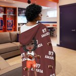 Personalizzato Multicolore Cartoon Character Balls Morbida coperta con cappuccio con nome e numero Regalo di compleanno per gli amanti dello sport