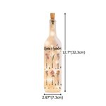 Flores de Nacimiento Personalizadas LED Luz de Noche Lámpara de Botella con 1-18 Nombres Decoración del Hogar Día de la Madre Regalo de Cumpleaños para la Abuela Mamá