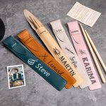 Sac portable pour baguettes de batterie personnalisé avec motif rythmique et nom - Cadeau anniversaire pour batteurs et musiciens