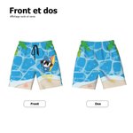 Pantalon de Plage à Cordon Personnalisé avec Nom et Motif d'Animal Marin Essentiel de Voyage d'Été Cadeau pour Adolescent Enfant