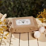 Etichette adesive personalizzate con testo per scatole di cartone di uova pollo anatra quaglia 10 pezzi per foglio regalo per proprietari di fattorie