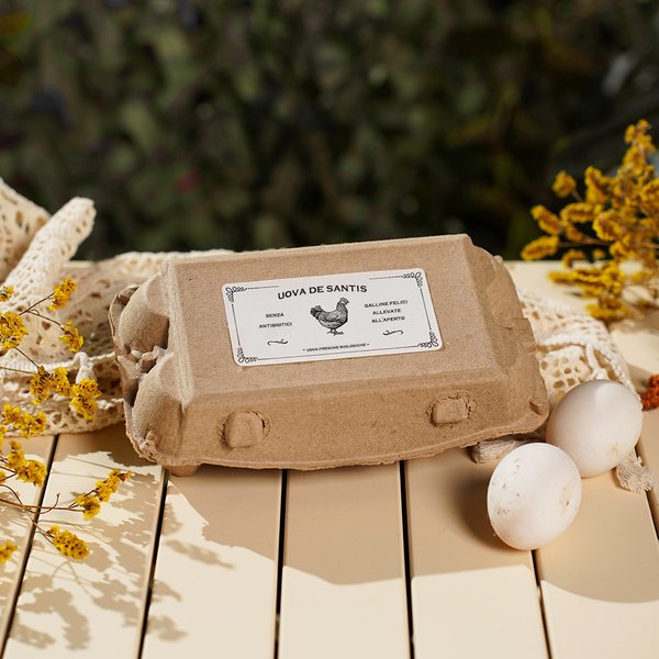 Etichette adesive personalizzate con testo per scatole di cartone di uova pollo anatra quaglia 10 pezzi per foglio regalo per proprietari di fattorie