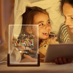 Personalizada Feliz Día de la Madre Fotos LED Luz de Noche con Base de Madera 1-10 Nombres y Texto Día de la Madre Cumpleaños Regalo para Mamá Abuela