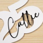 Gepersonaliseerde klasse van 2025 houten naambord afstuderen partij decor foto prop cadeau voor senior afgestudeerde