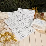 Etichette adesive personalizzate con testo per scatole di cartone di uova pollo anatra quaglia 10 pezzi per foglio regalo per proprietari di fattorie