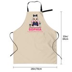 Tablier réglable avec nom et poche pour manucure Cadeau d'ouverture d'un salon de beauté pour prothésiste ongulaire