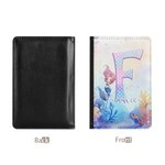 Personalised Fantasy Mermaid Princess Underwater World Leather Passport Holder with Name and Initial Travel Essential Birthday Gift for Mermaid Lovers