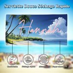 Serviette de Plage Ultra Absorbante Personnalisée avec Nom Palmier Tropical Cadeau Vacances d'Été pour Femmes et Hommes 8
