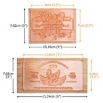 Timbro in legno per scatole di cartone per uova personalizzato con incisione del testo e impugnatura branding fattoria regalo per famiglia e amici