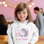 Gepersonaliseerd In My Fantasy Unicorn Era Kid T-shirt Sweatshirt Hoodie met initiaal en naam Verjaardag terug naar school cadeau voor meisjes
