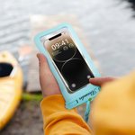 Personlig vattentät transparent telefonväska med namn och avtagbart nyckelband Utomhussporter Vattenaktiviteter Tillbehör för familj vän