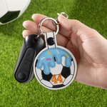 Personalisierte Eiscreme Baseball Fußball Softball Tasche Tag Schlüsselanhänger mit gesticktem Text Rucksack Zubehör Geburtstag Geschenk für Sportliebhaber