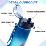 Gobelet Personnalisé avec Personnage et Nom Bouteille - Couvercle Rabattable - Cadeau Anniversaire pour Amateurs de Football