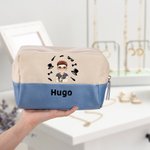 Neceser personalizado para caballeros de gran capacidad con nombre esenciales para viaje regalo de cumpleaños para hombre y Día del Padre