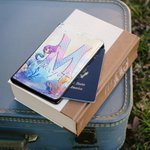 Personalised Fantasy Mermaid Princess Underwater World Leather Passport Holder with Name and Initial Travel Essential Birthday Gift for Mermaid Lovers