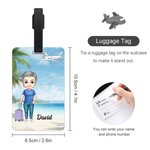 Etichetta per bagaglio personalizzata con nome Accessori da viaggio Regalo di compleanno per gli amanti dei viaggi in famiglia