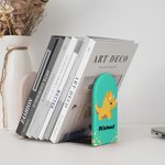 Personalisierte Hölzerne Monster Fantasie Einhorn Dinosaurier Buchstützen mit Namen 2-tlg. Kindertag Geburtstag Geschenk für Kinder Studierende