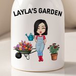 Spersonalizowany wazon ceramiczny z imieniem postaci z kreskówki Ogrodnictwo Bonsai Prezent urodzinowy na Dzień Matki dla miłośniczek ogrodnictwa