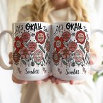 Tazza in ceramica bianca personalizzata con nome, compleanno, incoraggiamento, regalo, amico e famiglia.
