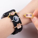 Personalized Rectangle Oval Heart Dog Paw Photo Watch Band Charm Smartwatch Accessories Birthday Anniversary Gift for Her Him