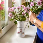 Spersonalizowany wazon ceramiczny z imieniem postaci z kreskówki Ogrodnictwo Bonsai Prezent urodzinowy na Dzień Matki dla miłośniczek ogrodnictwa