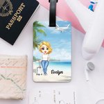 Etichetta per bagaglio personalizzata con nome Accessori da viaggio Regalo di compleanno per gli amanti dei viaggi in famiglia