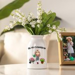 Spersonalizowany wazon ceramiczny z imieniem postaci z kreskówki Ogrodnictwo Bonsai Prezent urodzinowy na Dzień Matki dla miłośniczek ogrodnictwa