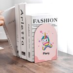 Personalisierte Hölzerne Monster Fantasie Einhorn Dinosaurier Buchstützen mit Namen 2-tlg. Kindertag Geburtstag Geschenk für Kinder Studierende