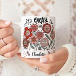 Tazza in ceramica bianca personalizzata con nome, compleanno, incoraggiamento, regalo, amico e famiglia.