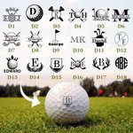 Make It Your Hole in One - Monogrammed Initial Name - Personalized Golf Ball Stamp