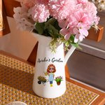 Spersonalizowany wazon ceramiczny z imieniem postaci z kreskówki Ogrodnictwo Bonsai Prezent urodzinowy na Dzień Matki dla miłośniczek ogrodnictwa