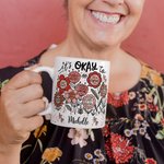 Tazza in ceramica bianca personalizzata con nome, compleanno, incoraggiamento, regalo, amico e famiglia.