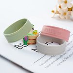 Personalised Multicolour Food-grade Silicone Heat-insulated Bottle Sleeve Cover with Engraved Name Set of 2 Back to School Birthday Gift for Baby Kid